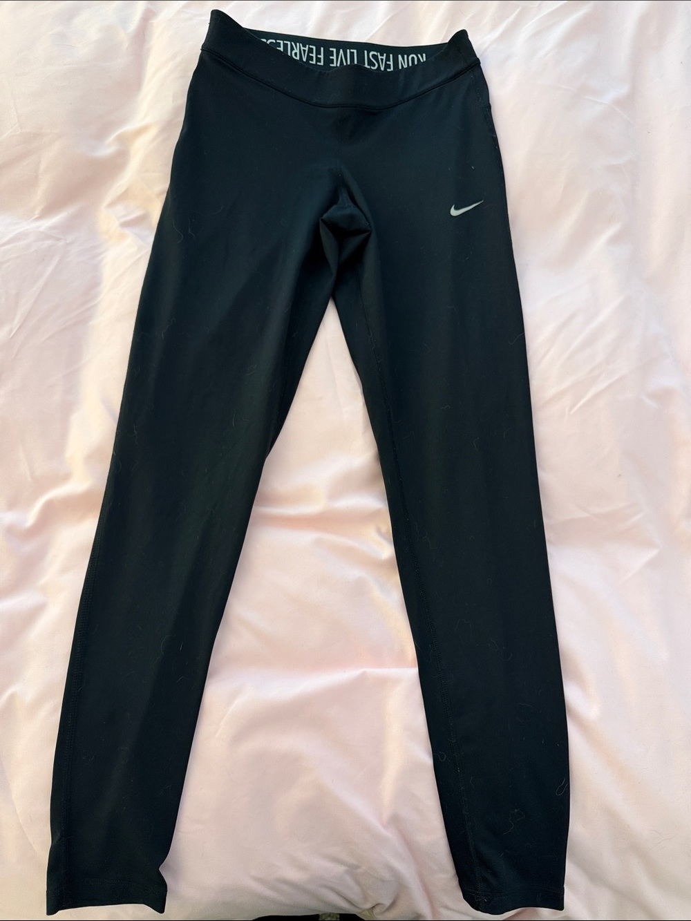 Nike Black Womens' Dri-FIT Leggings with Reflective Swoosh